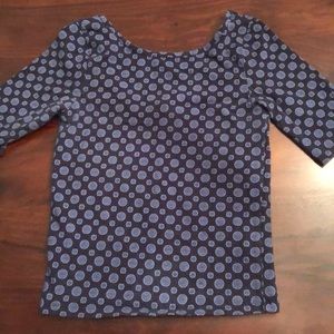 Unique navy blue flower shirt